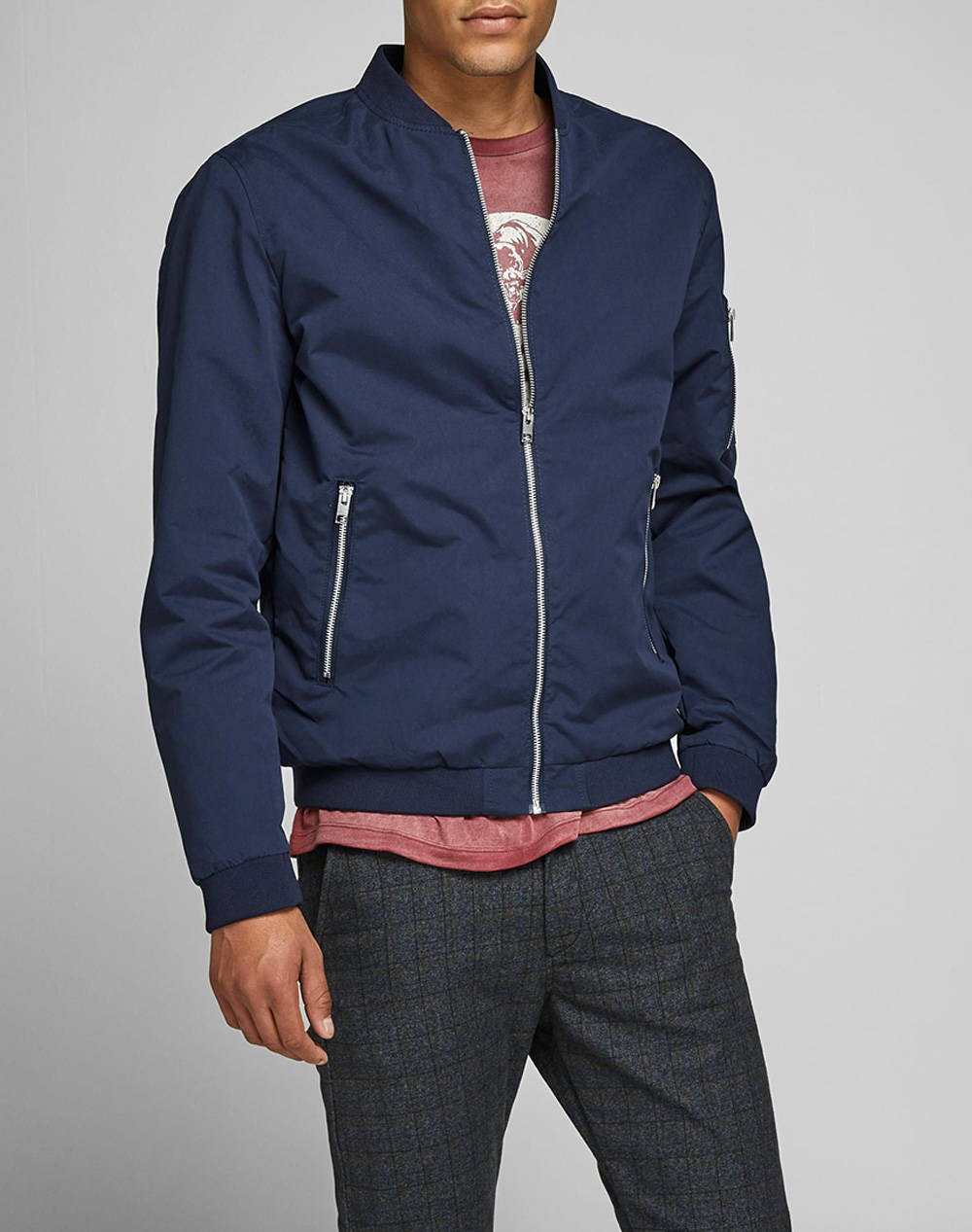 JACK&JONES JJERUSH BOMBER NOOS