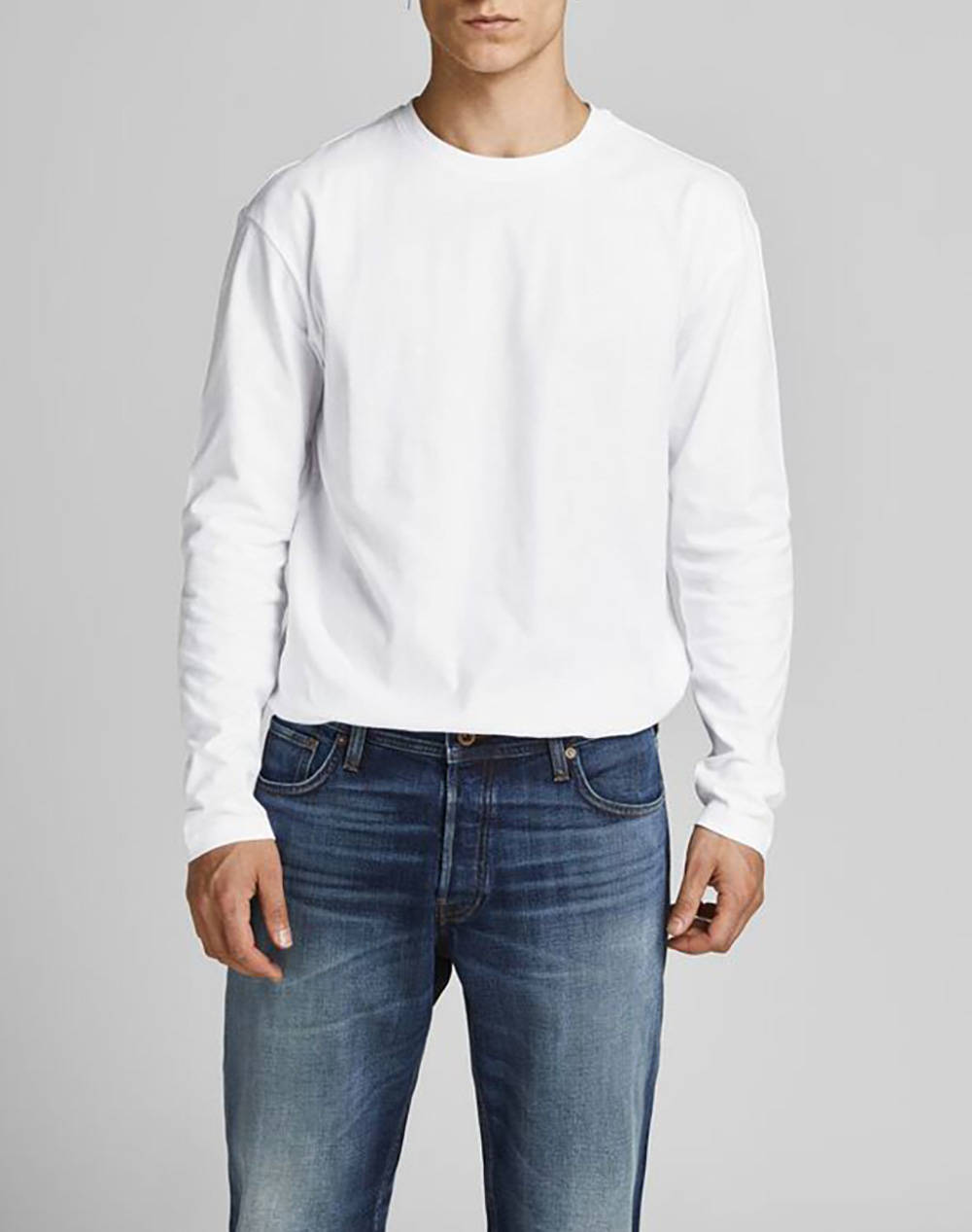 JACK&JONES JJENOA TEE O-NECK LS NOOS