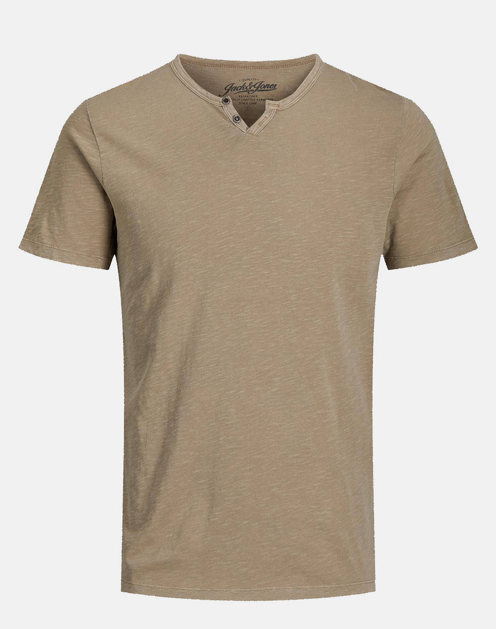 JACK&JONES JJESPLIT NECK TEE