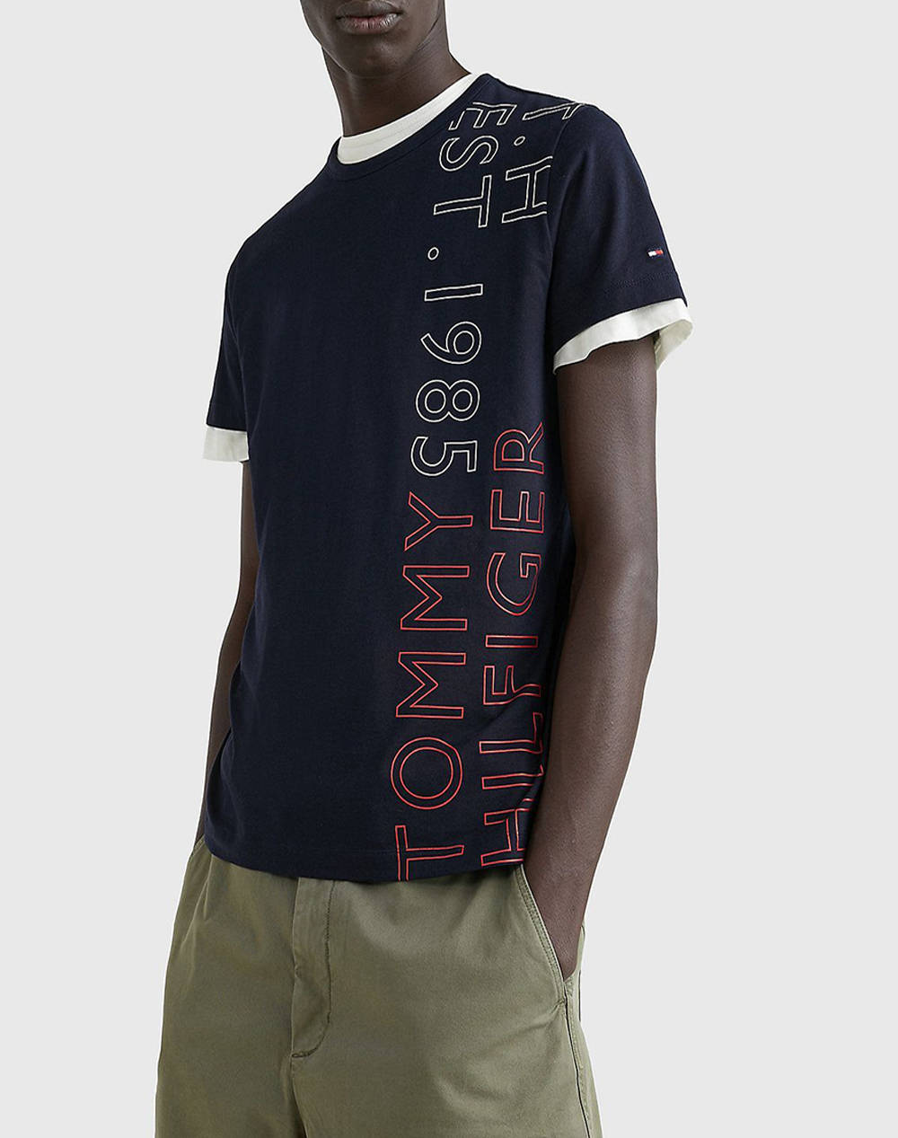 TOMMY HILFIGER OFF PLACEMENT TEE