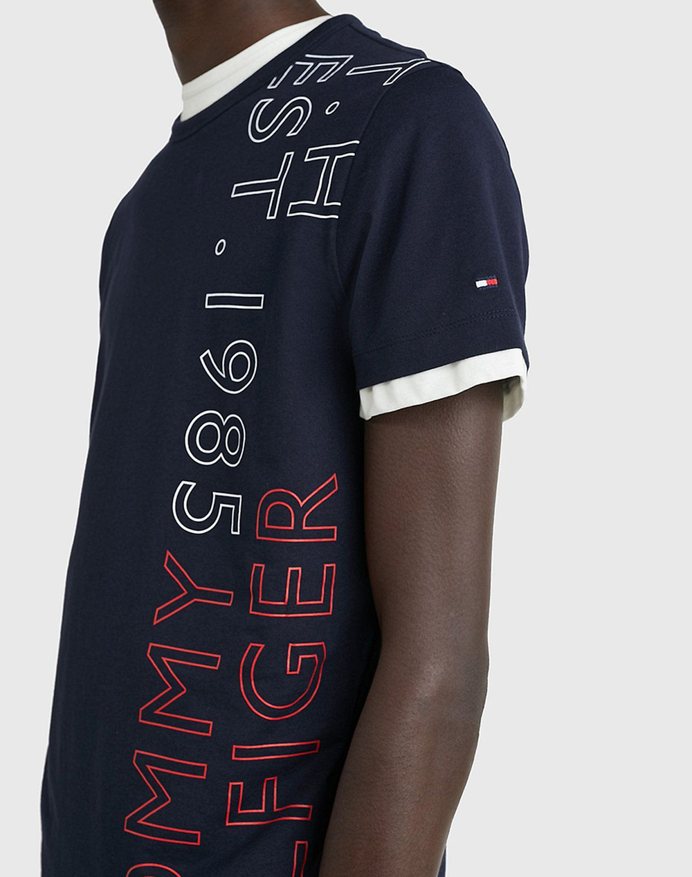 TOMMY HILFIGER OFF PLACEMENT TEE