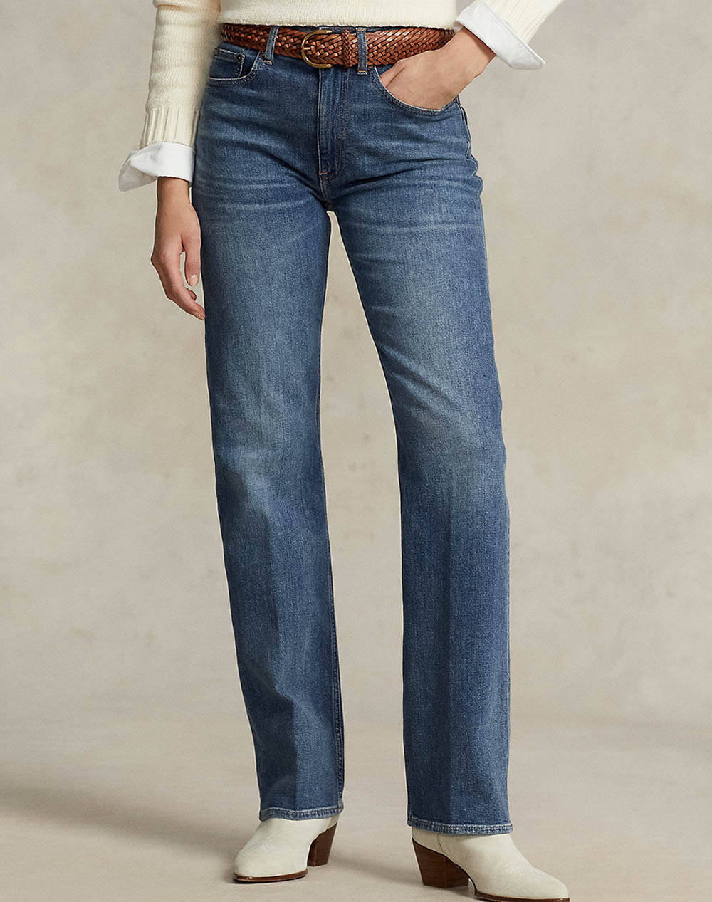 RALPH LAUREN STRAIGHT-FULL LENGTH-STRAIGHT