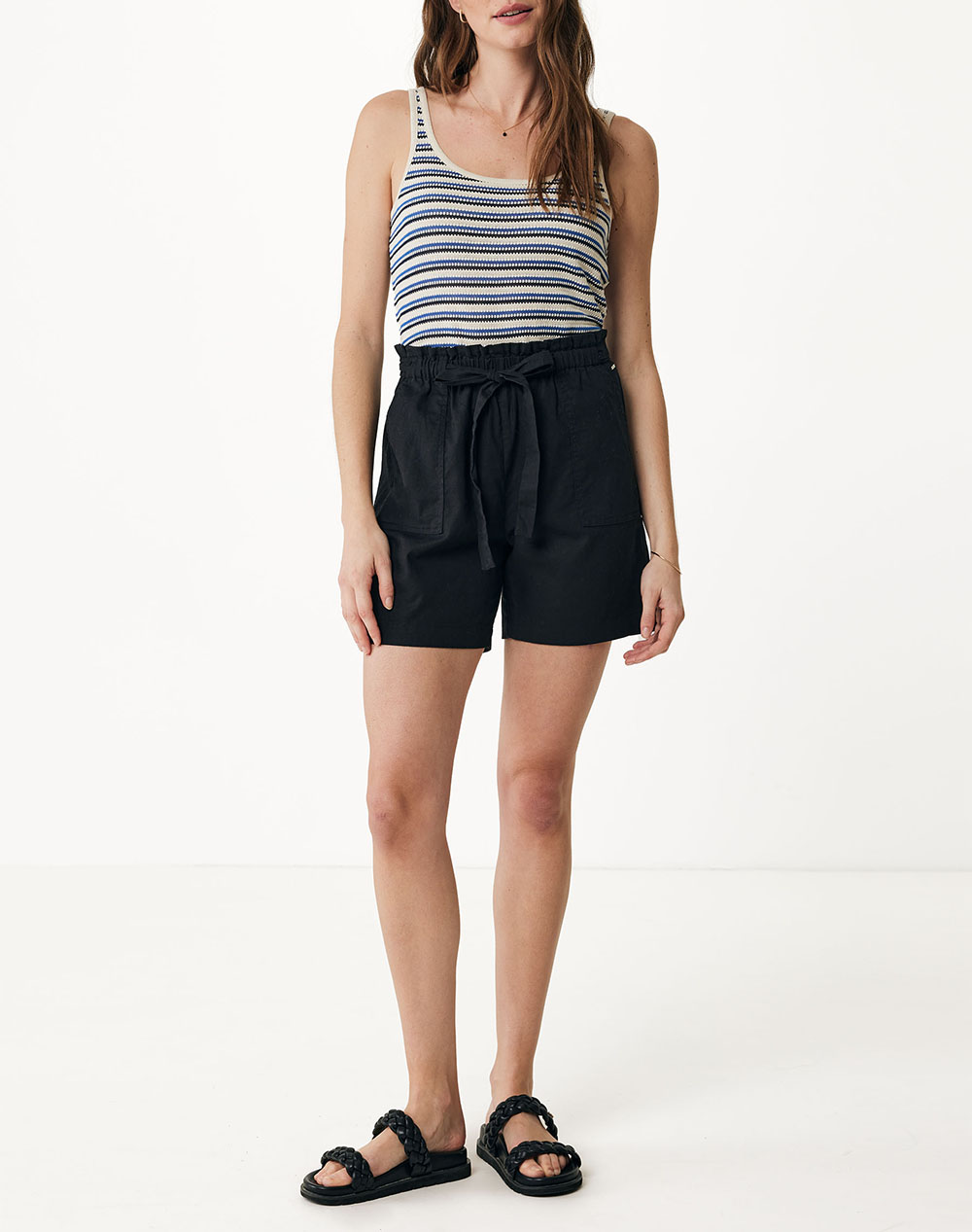 MEXX Belted shorts with patched pockets