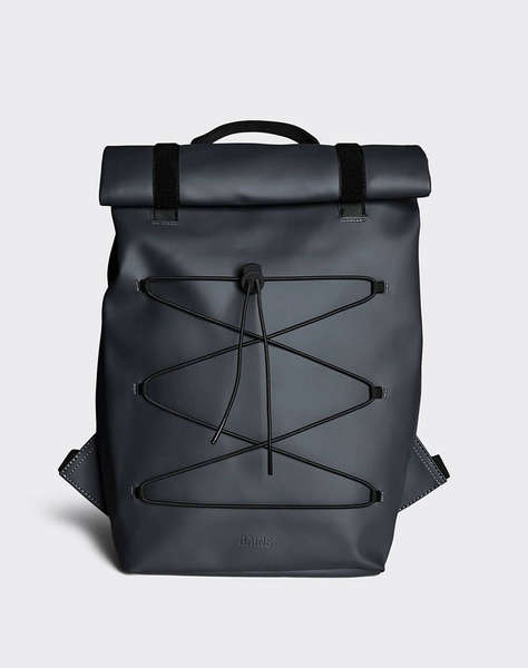 RAINS Velcro Rolltop Backpack