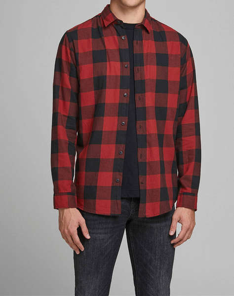 JACK&JONES JJEGINGHAM TWILL SHIRT L/S NOOS