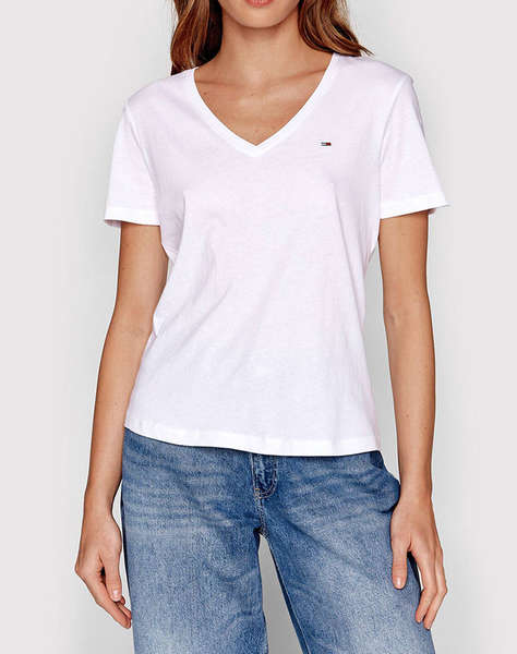 TOMMY HILFIGER TJW SLIM SOFT V NECK TEE