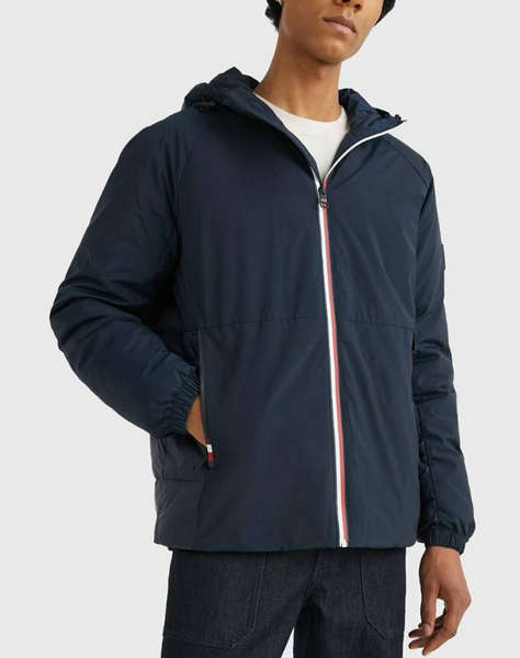 TOMMY HILFIGER MIX MEDIA HOODED BUNDA