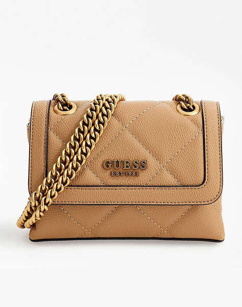 GUESS ABEY MINI CROSSBODY FLAP DÁMSKÁ KABELKA (Rozměry 24x14x7 cm)