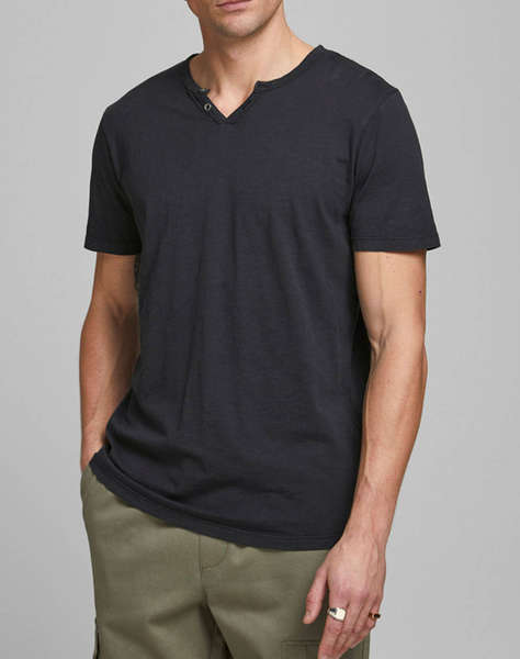 JACK&JONES JJESPLIT NECK TEE