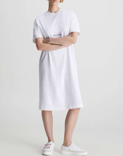 CALVIN KLEIN ŠATY INSTITUTIONAL LONG T-SHIRT DRESS