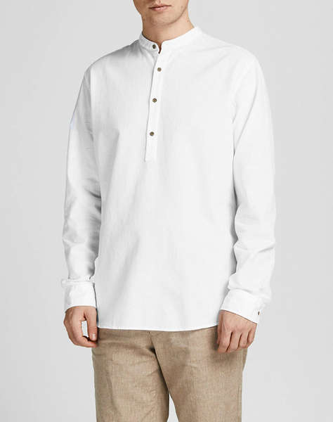 JACK&JONES JPRBLASUMMER HALF PLACKET SHIRT L/S SN