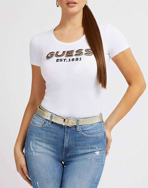 GUESS SS RN MESH LOGO TEE HALENKA DÁMSKÁ