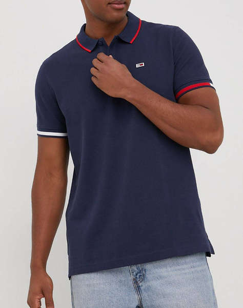TOMMY HILFIGER TJM REG FLAG CUFFS POLO