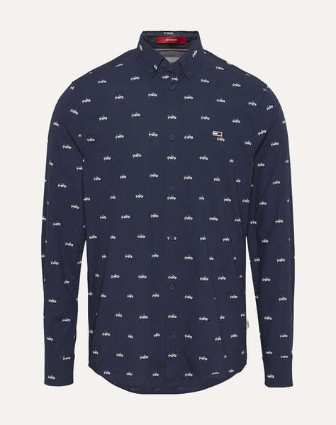 TOMMY HILFIGER TJM REG COLLEGE POP DOBBY SHIRT