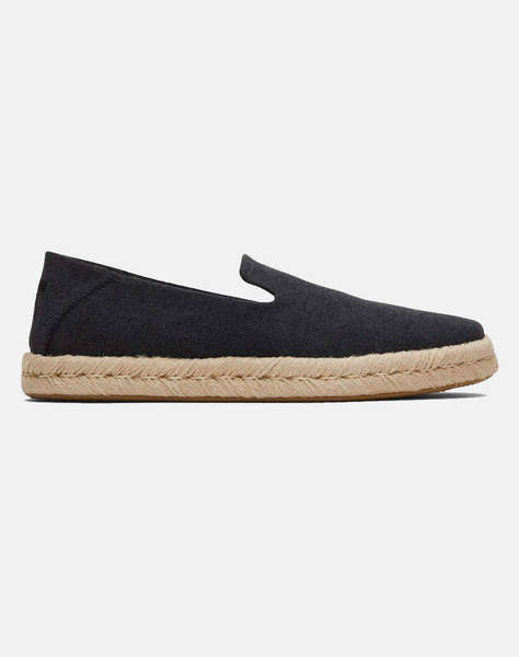 TOMS BLK RCLD CTN CVS MN SANTGO ESP