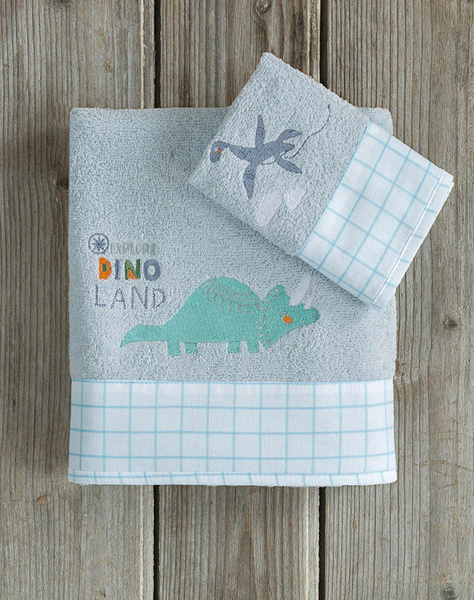 NIMA Set ručníku - Dino Island (Rozměry: 30x50 + 70x140 cm.)