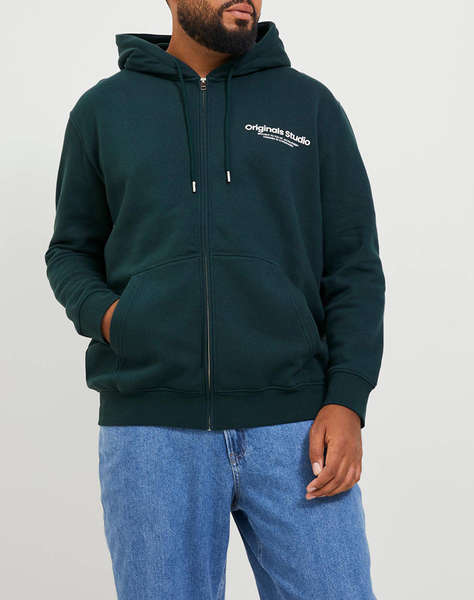 JACK&JONES JORVESTERBRO SWEAT ZIP HOOD PLS