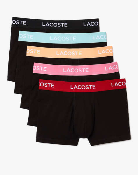 LACOSTE SET 5 KS SPODNÍHO PRADLA TRUNK PACK 5 TRUNKS