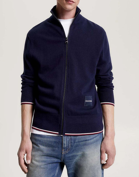 TOMMY HILFIGER MONOTYPE GS TIPPED ZIP THROUGH