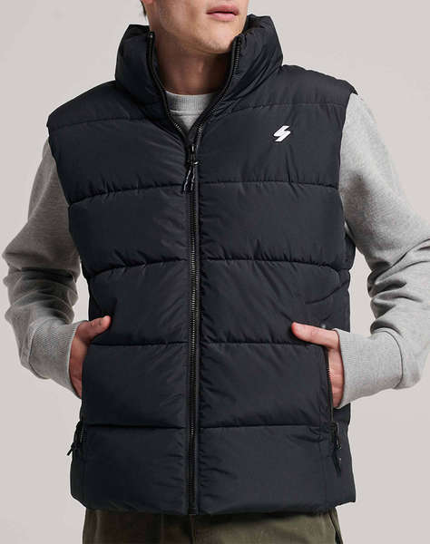 SUPERDRY SPORTS PUFFER GILET BUNDA PÁNSKÁ