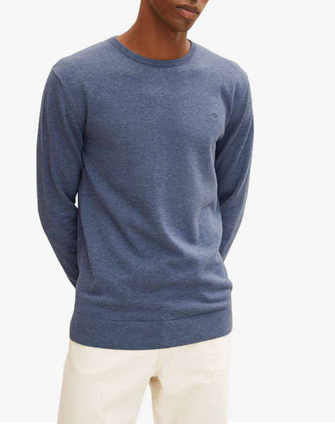 TOM TAILOR BASIC CREW NEC UPLET PÁNSKÝ