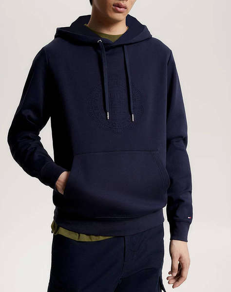 TOMMY HILFIGER LUX EMBOSSED HOODY