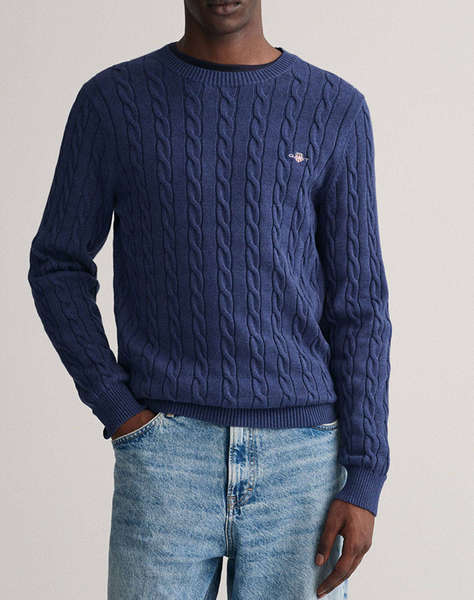 GANT PULOVR ΜΜ COTTON CABLE C-NECK