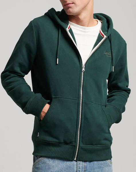 SUPERDRY ESSENTIAL LOGO ZIP HOODIE MIKINA PÁNSKÁ