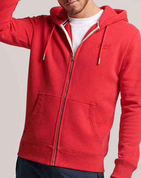 SUPERDRY ESSENTIAL LOGO ZIP HOODIE MIKINA PÁNSKÁ