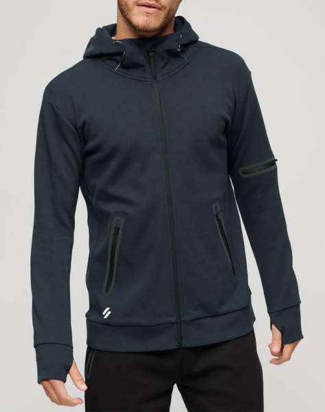 SUPERDRY D2 SDCD GYMTECH ZIP UP HOODIE ΦΟΥΤΕΡ ΑΝΔΡΙΚΟ