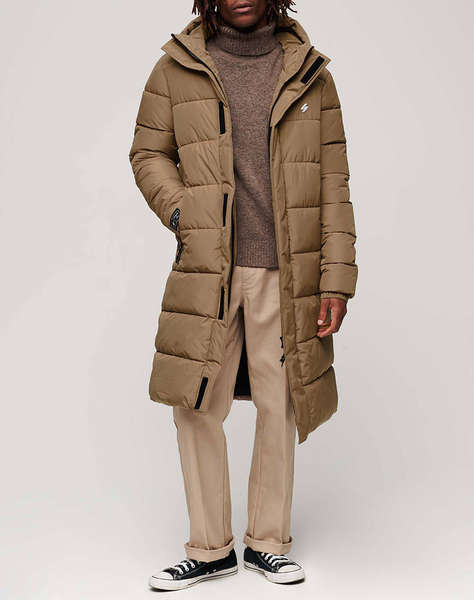 SUPERDRY D5 SDCD HOODED LONGLINE SPORTS PUFFER ΜΠΟΥΦΑΝ ΑΝΔΡΙΚΟ