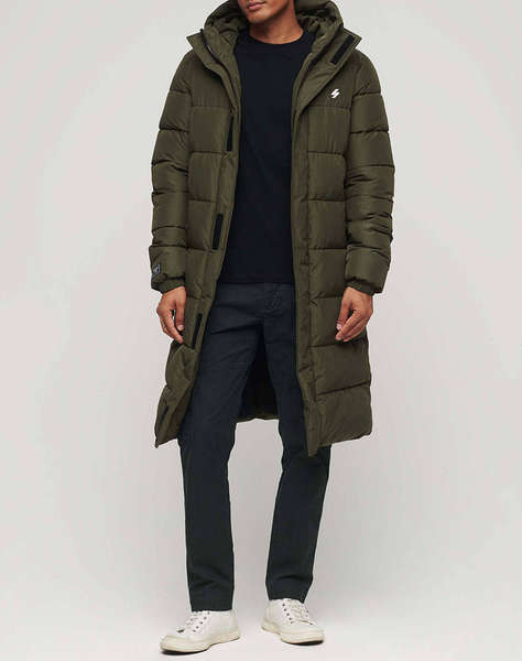 SUPERDRY D5 SDCD HOODED LONGLINE SPORTS PUFFER ΜΠΟΥΦΑΝ ΑΝΔΡΙΚΟ