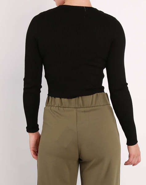 ONLY ONLASHLEY CROPPED BUTTON ONECK KNT