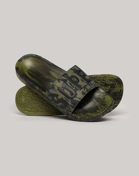 SUPERDRY D2 SDRY CAMO VEGAN POOL SLIDE BOTY PANSKÉ