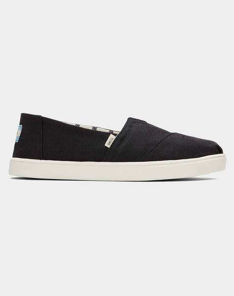 TOMS BLACK HERITAGE CANVAS WM ALPR ESP