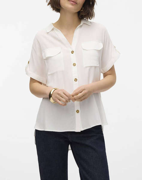 VERO MODA VMBUMPY S/S SHIRT WVN GA NOOS