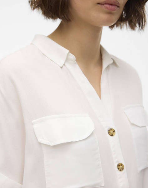 VERO MODA VMBUMPY S/S SHIRT WVN GA NOOS