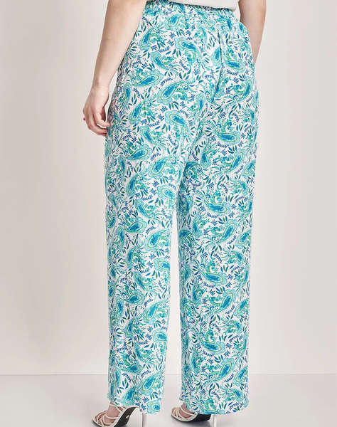 PARABITA Viskózové kalhoty s volánky