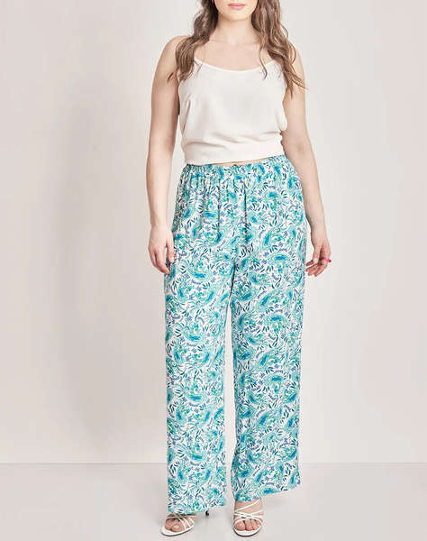 PARABITA Viskózové kalhoty s volánky