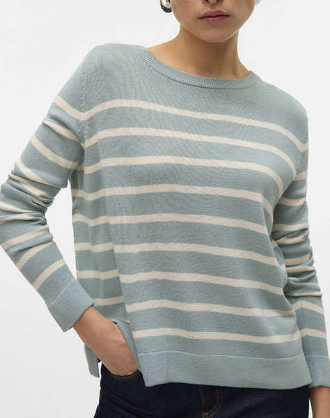 VERO MODA VMNOVA LS O-NECK PULOVR GA NOOS