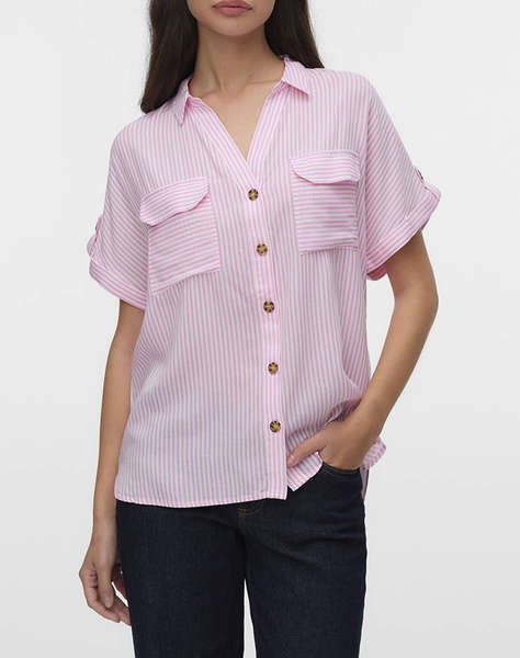 VERO MODA VMBUMPY S/S SHIRT WVN GA NOOS