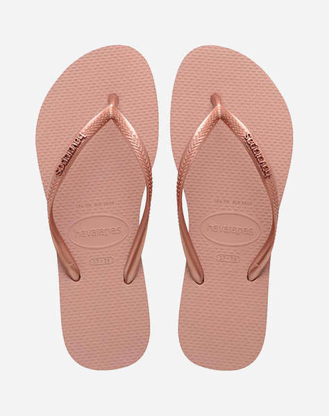 HAVAIANAS SLIM LOGO METALLIC ŽABKY