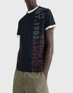 TOMMY HILFIGER OFF PLACEMENT TEE