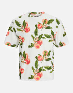 JACK&JONES JORFLORES AOP TEE SS CREW NECK JNR