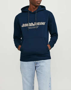 JACK&JONES JORLAKEWOOD SWEAT HOOD BF LN