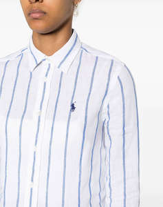 RALPH LAUREN RELAXED-LONG SLEEVE-BUTTON FRONT SHIRT