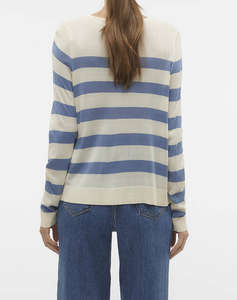 VERO MODA VMNOVA LS O-NECK PULOVR GA NOOS