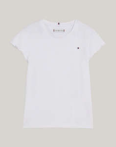 TOMMY HILFIGER ESSENTIAL RUFFLE SLEEVE TOP S/S