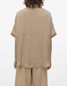 VERO MODA VMKATRINE SS OVERSIZED SHIRT WVN GA NOOS