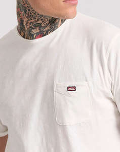 FUNKY BUDDHA Bavlněný t-shirt s naprsní kapsou